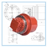 подъёмног моторо в сборе B37 E303.5 EX35 IHI35J TB035 PC40.6 PC30 PC35 MAG26VP TM04A GM04A